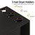 4ever2buy Wall Mount Salon Station, Black Barber Station Organizer with Drawer and Shelves, Hair Salon Station with 3 Dryer Holders, Salon Station Wall Mount for Hair Stylist