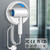 110V Hotel Wall Mounted Hair Dryer for Bathroom（with Night Light） Professional Styling HairDryer for Salon【Blue Light Negative Ions】 Fast Drying Restroom Blow Dryer，Matte Texture - Pearly White