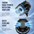 JupiterForce Professional Hooded Floor Hair Dryer 1300W Adjustable Stand Up Bonnet Hair Dryer with Rolling Wheels for Home Salon Spa Beauty Equipment