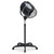 BarberPub 1300W Stand Hooded Hair Dryer, Height Adjustable, Black VHD08