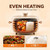 Multi Cooker Electric Pressure Pot, 4L 3 Sections Non-Stick Ceramic Liner, 70kPa Pressure Cooking, 24 Hours Delay Timer, Hot Pot Steaming Braising Rice Cooker