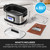 Homtone 6.5Qt 11-in-1 Multi Cooker, Programmable Slow Cooker with Sear, Sous Vide & Rice Function for Family Meals, Temperature Control, One-Pot Cooking, Easy Cleanup