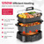 Sunvivi 8-in-1 Multi Cooker, 6.5QT Slow Cooker with Food Steamer