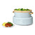 Wonderful 8-Quart 10-in-1 Multi-Cooker with Bamboo Steamer Insert, 7 Preset Functions, Ceramic Nonstick, Oven Safe to 500F (Hydrangea)