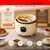 6-in-1 Smart Multi Cooker - 4QT Electric Pressure Cooker - 24H Preset Timer, 1300W One-Touch Pressure Release, Divided Inner Bowl, Rice Cooker, Steamer, Soup and Stew Cooker