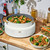 Programmable 10-in-1 Electric Multi Cooker 6 Quart Dutch Oven Style (White Icing)