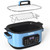 Royalcraft 12-in-1 Digital Programmable Slow Cooker, 6.5 QT Large Multicooker, Multi-Cooker with Timer, Temp Control, Blue