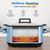 Royalcraft 12-in-1 Digital Programmable Slow Cooker, 6.5 QT Large Multicooker, Multi-Cooker with Timer, Temp Control, Blue