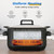 Royalcraft 12-in-1 Digital Programmable Slow Cooker, 6.5 QT Large Multicooker, Multi-Cooker with Timer, Temp Control, Black