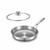 ZWVEPY 11-Inch Titanium Frying Pan with Lid, Hammered Skillet (11.0 Inches)