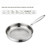 LOPQDFGTY Titanium Hammered Frying Pan, Non-Stick Skillet without Coating