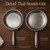 IUDER Titanium Pans for Cooking, 10" Frying Pan with Lid, Coating Free