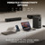 Home Theater Sound Bar Subwoofer, Sound Bar Bluetooth Surround Speakers, TV Speakers Sound Bars Bluetooth Hdmi(ARC) Optical Coaxial AUX USB 2.1ch Home Audio Sound System TV PC Wall MountS, Black