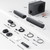 Assistrust Sound Bar with Subwoofer, 110W Sound Bar for Smart TV with Adjustable Deep Bass & Volume Boost & 3 EQ Modes, Bluetooth/ARC/Opt/AUX, Detachable Soundbar for TV/PC/Gaming/Projector