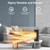 WINHL Space Heaters for Indoor Use with Thermostat, 1500W Electric Heater