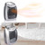 Portable Electric Space Heater 450W, Ceramic Room Heater with Tip-over and Overheat Protection, Fast Heating for Indoor Office Home, ETL Certified