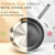 MOIZMO No-Coating Titanium Alloy Frying Pan with Bonus Lid Included, Uncoated Physical Nonstick Skillet, Tri-Ply Stainless Steel Cookware, PFOA-Free, Induction & Oven Safe