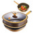 Frying Pan - Titanium Alloy Non Stick Skillet, Deep Cooking Pot with Lid