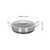 Large Frying Pan with Lid Stainless Steel Nonstick Skillet with Lid