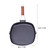 HOLIDYOYO Iron Non Stick Steak Frying Pan Foldable Household Skillet