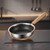 KiBcsLic Frying Pan with Wooden Handle Three- Honeycomb Frying to Clean Honeycomb Skillet for Students, Small Kitchens, 16cm