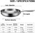 Titanium Hammered Pan Pro Frying Pans, Non-Stick Healthy Coating-Free Cookware Multifunctional for All Stoves, Induction Compatible, Eggs, Stir-Fry (10.2in)