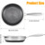 10" Stainless Steel Frying Pan Honeycomb Skillet with Lid Detachable Handle Nonstick Cooking Fry Pans Non Scratch Induction Skillet Pan Omelette Pan Skillet for All Stove Cooking( 1) for Home Use