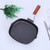TOGEVAL Iron Steak Frying Pan Striped Interior with Foldable Handle