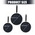 Nonstick Frying Pan Set 3 Size Scratch Resistant Coating Aluminum Skillets For Everyday Kitchen Use Cookware