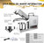 Automatic Oil Press Machine, Stainless Steel Cold and Hot Extractor with Smart Control Panel, Low Noise for Peanuts, Sesame Seeds, Nuts, Soybean