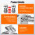 Upgraded 1500W Commercial Oil Press Machine, Smart Energy-Saving Dual Independent Digital Control, 24H Continuous Working Home Commercial oil press machine, 110V/220V