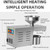 Automatic Oil Press Machine Cold Hot Nuts Oil Expeller Commercial Home 304 Stainless Steel Electric Oil Press Extractor With Thermostatic Heat For Nut Peanut Sunflower Seed