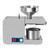 Automatic Oil Press Machine Stainless Steel Cold Hot Nuts Oil Expeller Electric Oil Extractor Home/Commercial For Coconut Castor Olive Peanuts 4-6Kg/H 820W