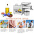 Electric Oil Press Machine Automatic Stainless Steel Oil Expeller Press Machine Maker Cold/Hot Nut Oil Extractor Home Commercial Easily Extract Nut Peanut Sesame Rapeseed Walnut Oil 3-6Kg/H 610W