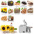Automatic Oil Press Machine Cold/Hot Nut Oil Extractor Home Commercial Electric Oil Expeller Stainless Steel Pressing Extractor For Coconut Castor Peanuts High Oil Yield Oil Mill 3-6 Kg/H