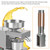 Automatic Oil Press Machine Cold/Hot Nut Oil Extractor Home Commercial Electric Oil Expeller Stainless Steel Pressing Extractor For Coconut Castor Peanuts High Oil Yield Oil Mill 3-6 Kg/H