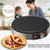Electric Pancake Maker, Stainless Steel, Adjustable Temperature, Indicator Light for Pancakes, Crepes, and Eggs, Multifunctional Cooking Appliance