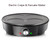 Crepe Maker, 1400W Electric Pancake Machine with Adjustable Temperature Control, Non-Stick Surface, 30 cm Cooking Plate, Easy to Clean for Home Kitchen
