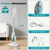DUMOS 10-in-1 Multifunctional Steam Mop, 1550W Detachable Handheld Steam Cleaner, 16FT Power Cord with 2 Reusable Pads, Floor Steamer for Hardwood, Tile, Carpet, Grout, Windows