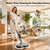Funsteam Steam and Scrub Mop, Steam Mop with Dual Rotating Pads, Swivel Steering, 2 LED Headlight, 4 Cleaning Modes, 15.2 fl oz Tank, 6 Washable Pads for All-in-One Sealed Hard Floors