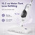 BOJUK 12-in-1 Steam Mop for Floor Cleaning, Multi-Purpose Handheld Steam Cleaner with 3 Steam Levels, Removable Water Tank and Fragrance Slot for Hardwood, Tile, Laminate, Marble, Grout and Windows
