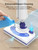 Professional Steam Mop Cleaner, 1300W Floor Steamer with Detergent Chamber, 25S Heat Up, Lightweight Steamer for Cleaning with 2 Washable Pads, Safe for Tiles, Upholstery, Carpet, Hardwood, Azure