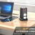 PASSUS Surge Protector Power Strip Tower with 5 USB Ports Black