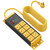 CCCEI 12 Gauge Long Extension Cord with Multiple Outlets, Yellow, 50FT.