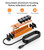 CCCEI Magnetic Heavy Duty Surge Protector, 12 Gauge, Orange, 6FT, 1