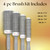 Olivia Garden Ceramic + Ion Speed XL - Extra-Long Round Thermal Hair Brush - Not Electrical - Professional Blowout Brush for Normal to Thick Hair - 1" to 1/8" - Diameter Barrel - CIXL-25,35,45,55