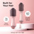 L'ANGE HAIR Le Volume 2-in-1 Titanium Blow Dryer Brush | Frizz Control Blowout Hair Dryer Brush for Drying and Styling | Volumizing Hot Air Styler for All Hairstyles | Oval Barrel | Blush - 75mm