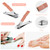 Lasnten 100 Bulk Nail Clipper Set Bulk Manicure Kit Stainless Steel Pedicure Professional Nail Care Kit with Travel Case Portable Grooming for Husband Men Women Family(Rose Gold,8 in 1)