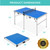 Best Choice Products Ping Pong Table 6 Foot Mid-Size Portable Folding Table Tennis Table for Indoor & Outdoor Play, Compact Game Table with Net, Paddles & Balls - Blue