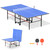 8 FT Foldable Ping Pong Table, Full Size Regulation Table Tennis Table with Net, 2 Paddles & 3 Balls, Indoor/Outdoor Portable Folding Game Table for Home, Garage, Basement